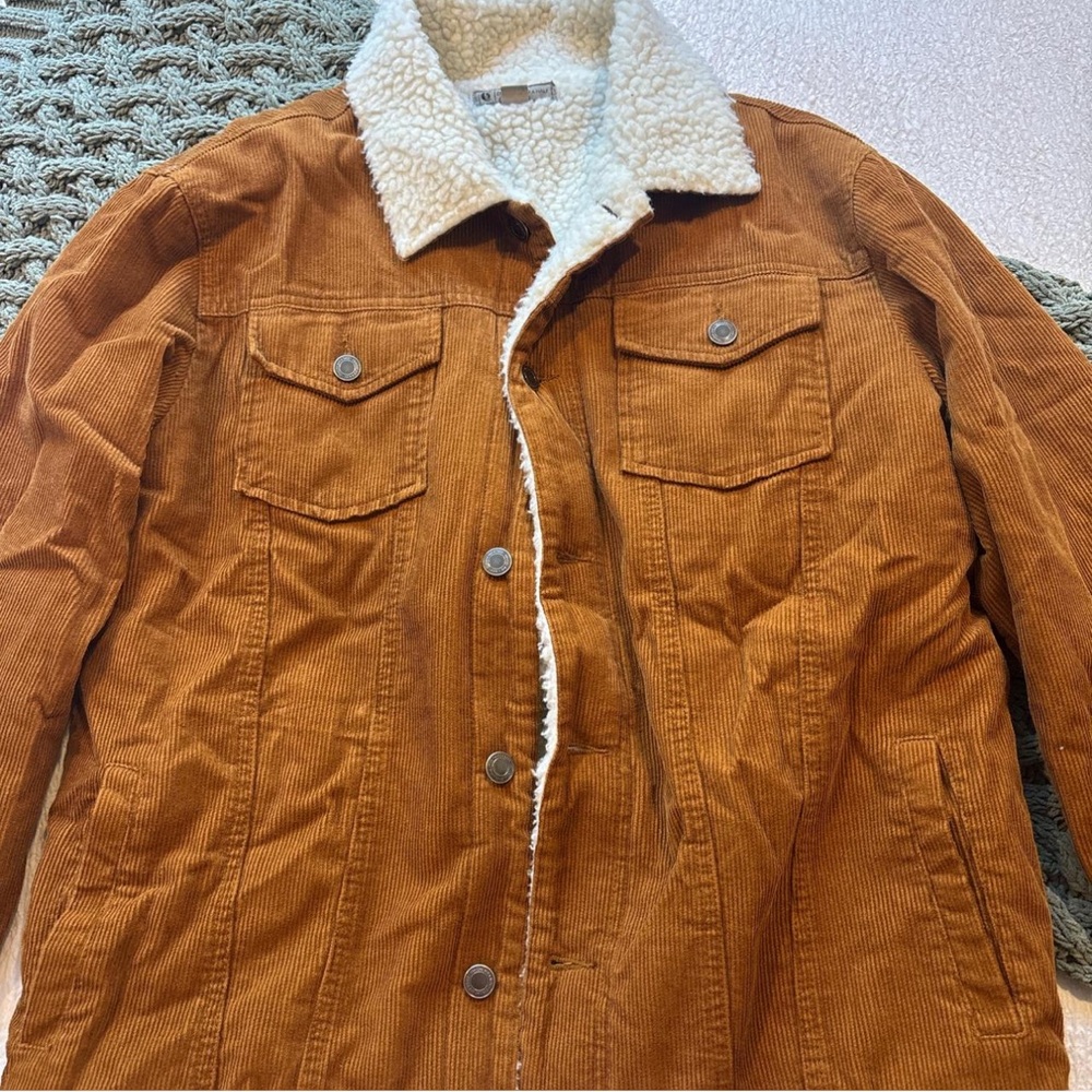 Tilly's Brown Corduroy Sherpa Jacket